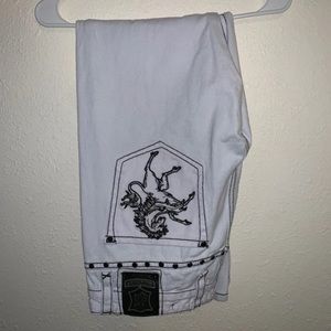 White mens jeans